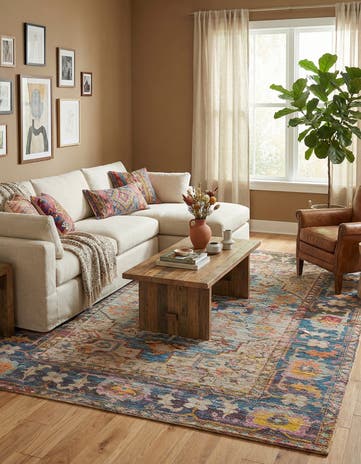 Hand Woven Chenille Jute Rug