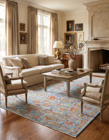 6' 8 x 9' 9 Hand Knotted Ariana Ziegler Rug
