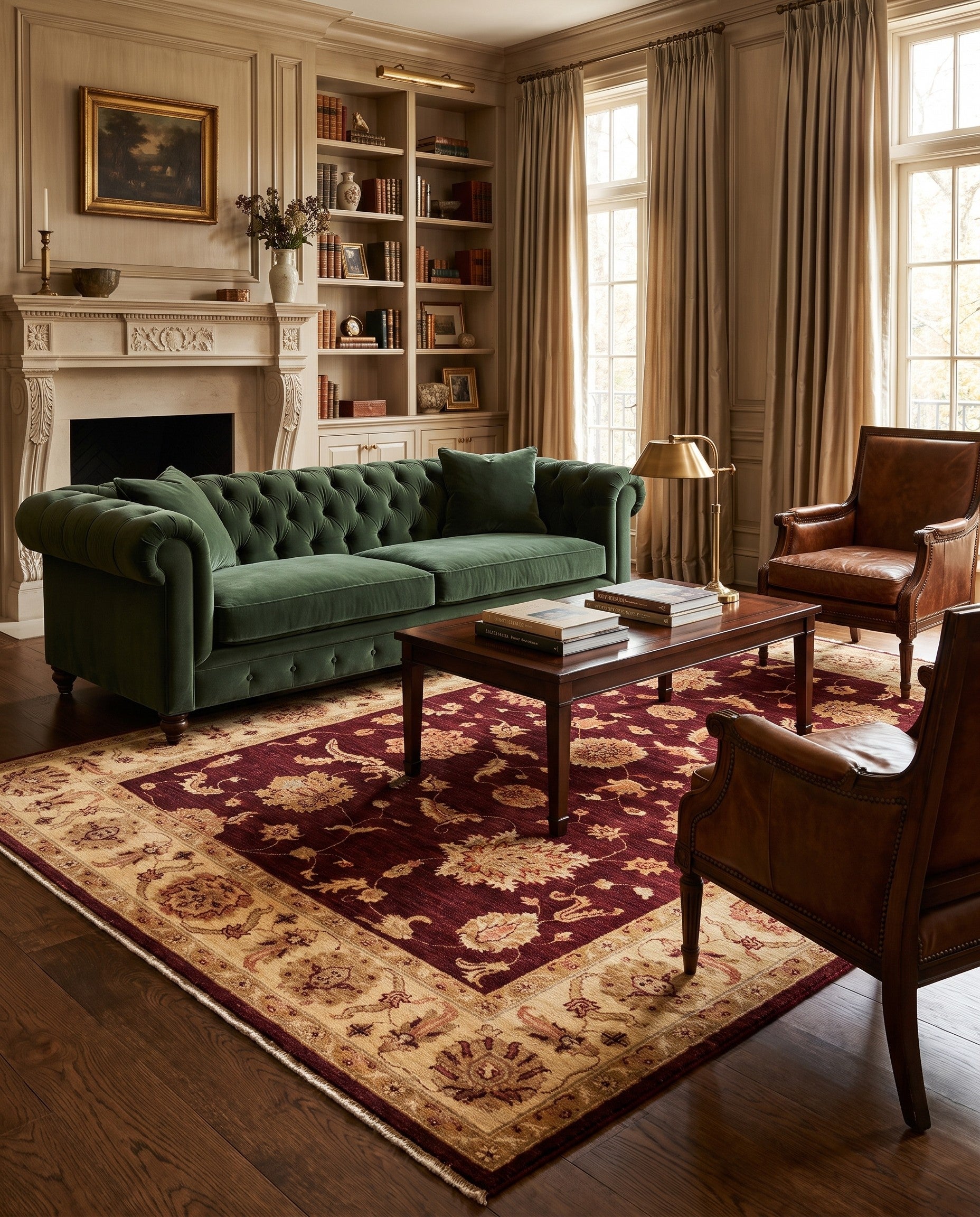 5' 9 x 8' Hand Knotted Ziegler Rug