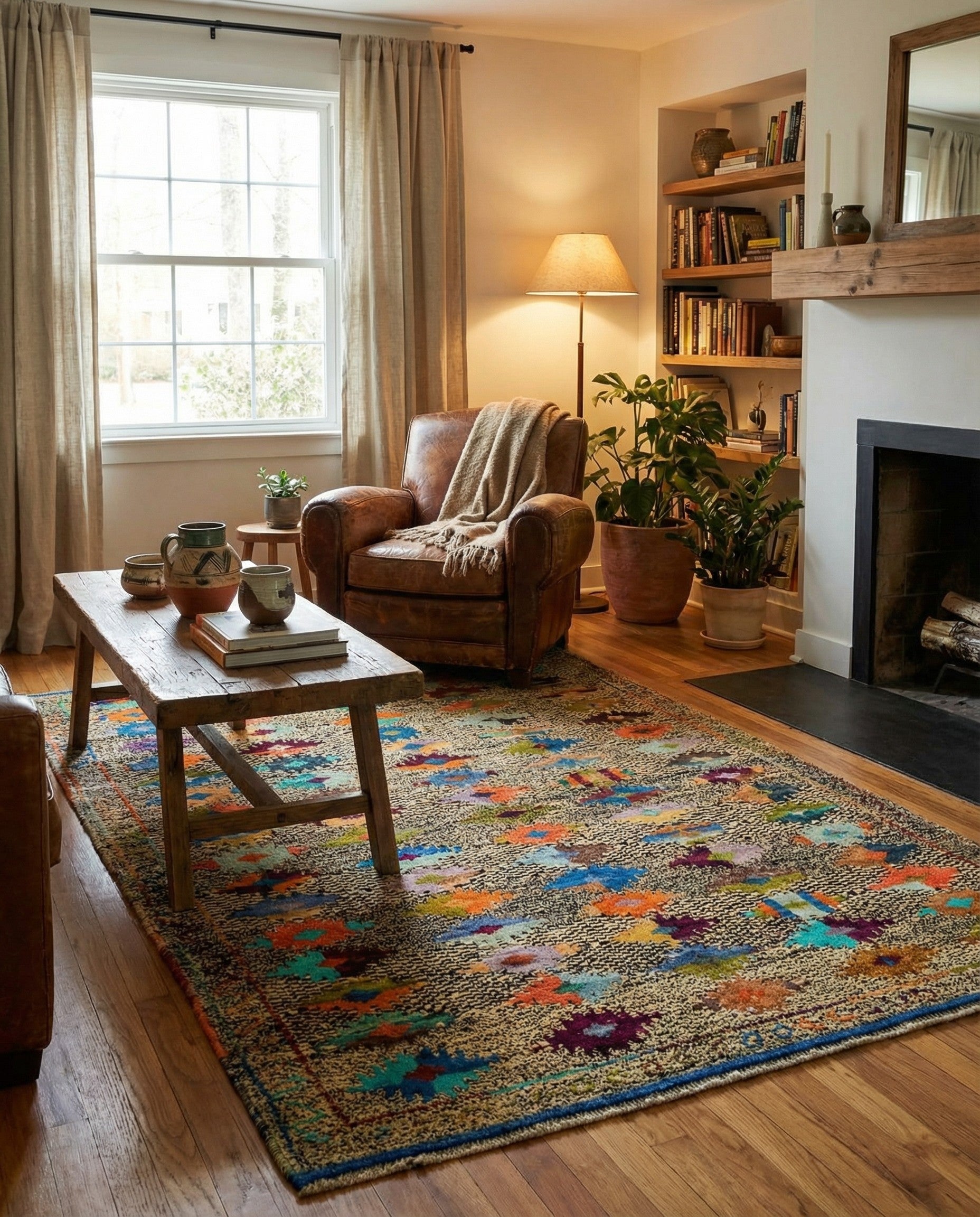 4' 4 x 6' 3 Hand Woven Balouch Wool Rug