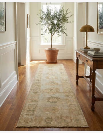 2' 6 x 11' Hand Knotted Oushak Wool Runner Rug