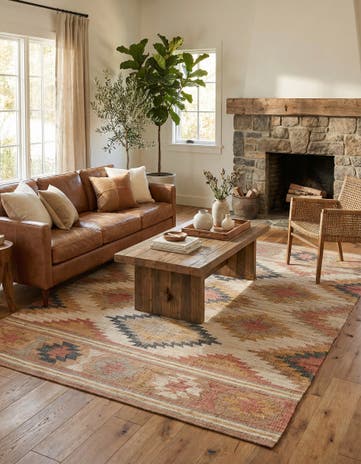 Hand Woven Kilim Jute Rug