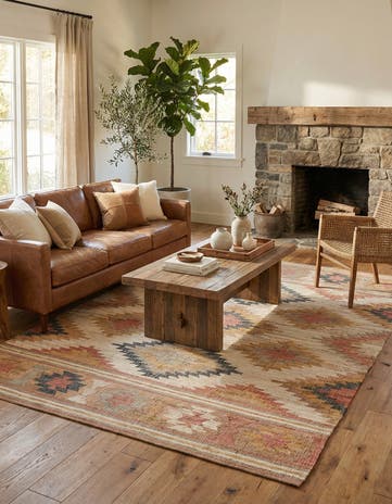 Hand Woven Kilim Jute Rug