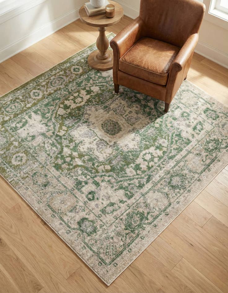 Detail image of 5' x 5' Madeline Vintage Square Rug