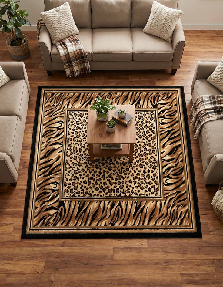 Detail image of 6' x 6' Safari Square Rug