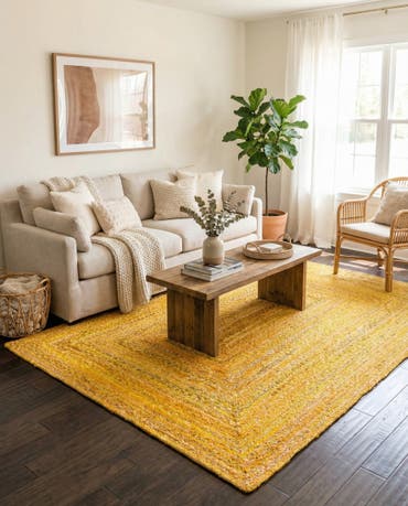  8' x 10'  Hand Braided Chindi Rug