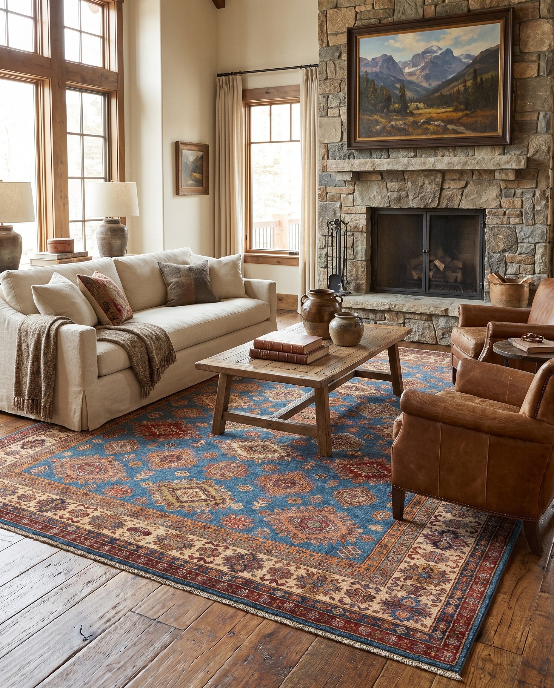 8' 10 x 12' 3 Hand Knotted Kazak Rug