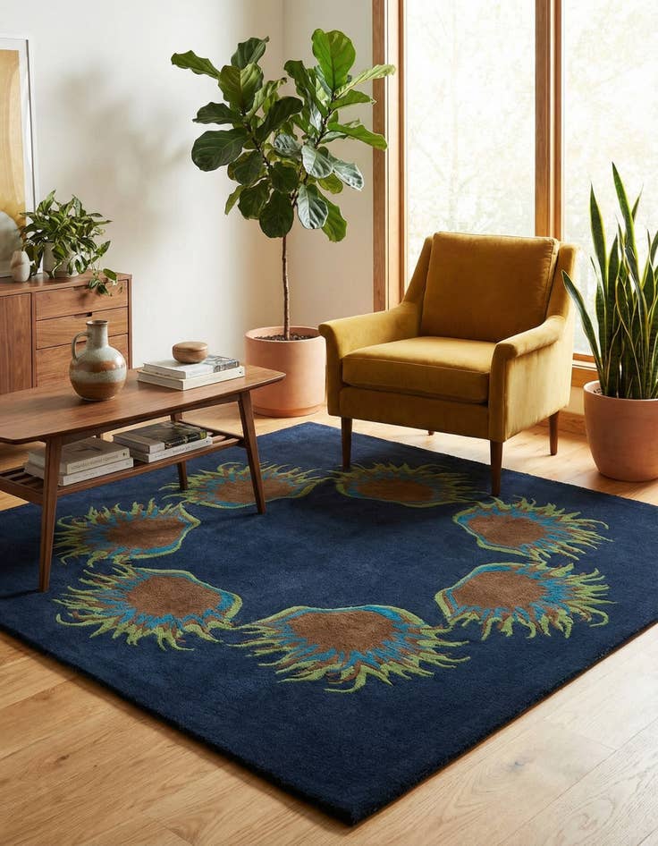 Detail image of 7' 5 x 7' 7 Luna Square Rug