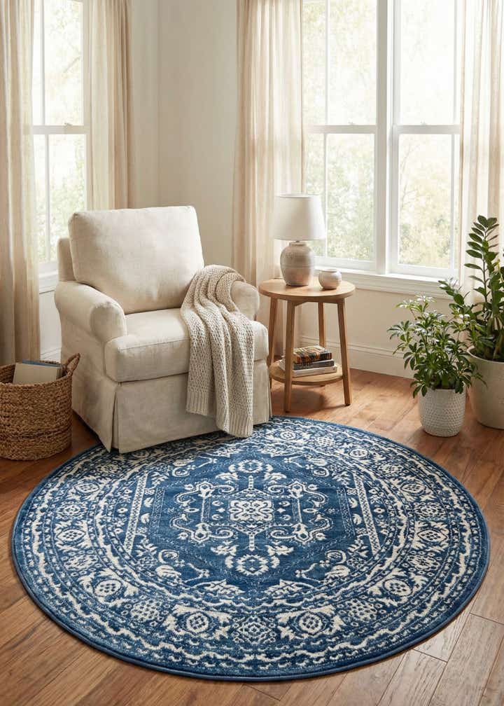 5' x 5' Boston Round Rug
