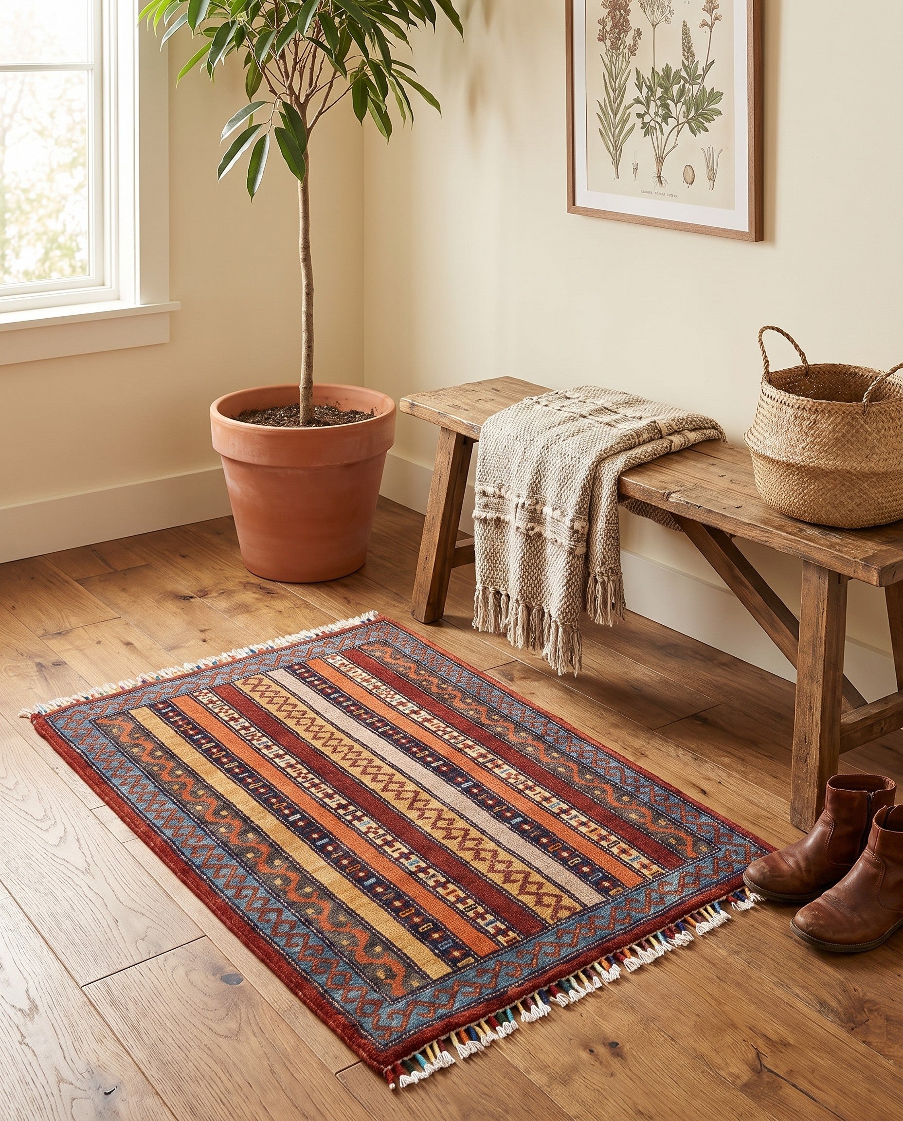 2' x 3' 1 Hand Knotted Ariana Ziegler Rug