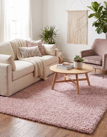 6' x 9' Soft Solid Shag Rug