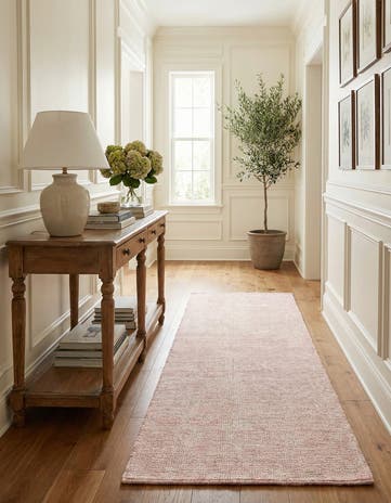 English Rose Hand Woven Jill Zarin English Manor Farmhouse Wool Runner Rug