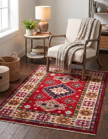 2' 9 x 3' 11 Hand Knotted Kazak Rug