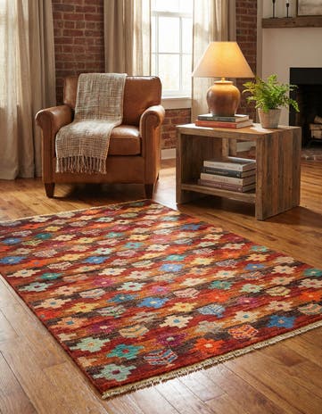 3' 3 x 4' 10 Hand Knotted Balouch Wool Rug