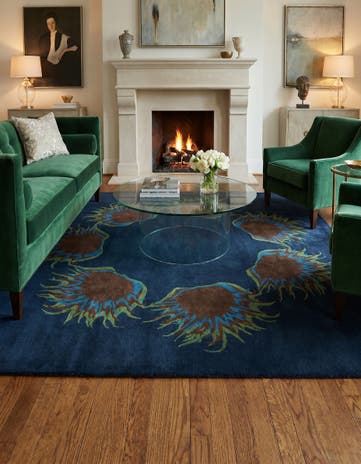 7' 6 x 7' 7 Agra Square Rug