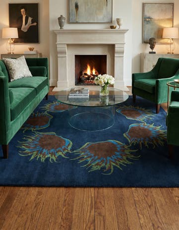 7' 6 x 7' 7 Agra Square Rug