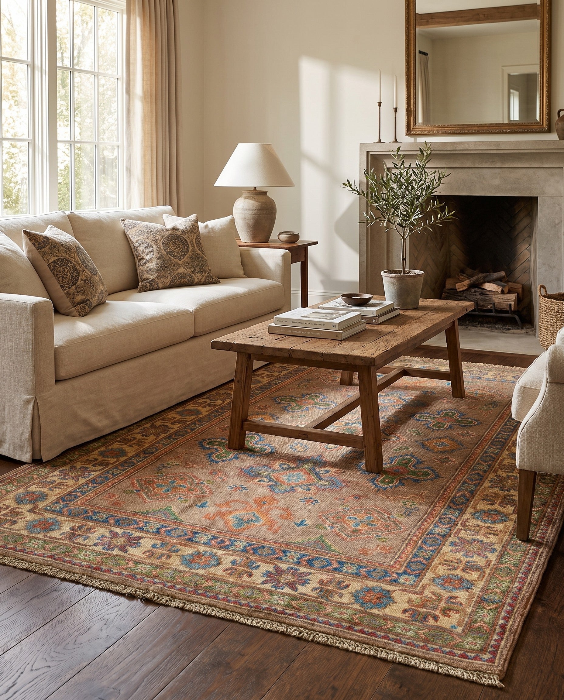 4' 2 x 6' Hand Knotted Kazak Rug