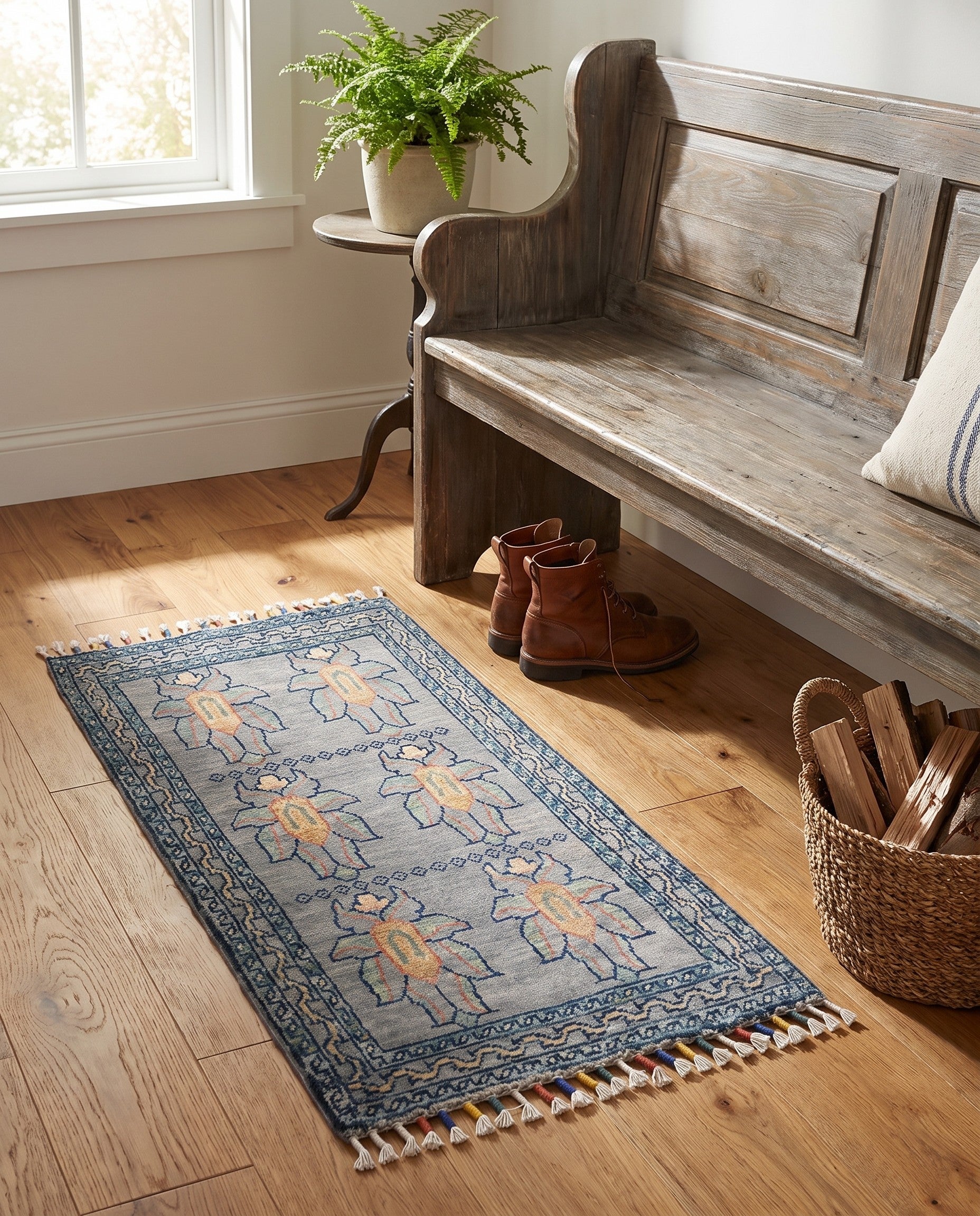 1' 7 x 3' 3 Hand Knotted Ariana Ziegler Rug