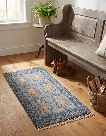 1' 7 x 3' 3 Hand Knotted Ariana Ziegler Rug