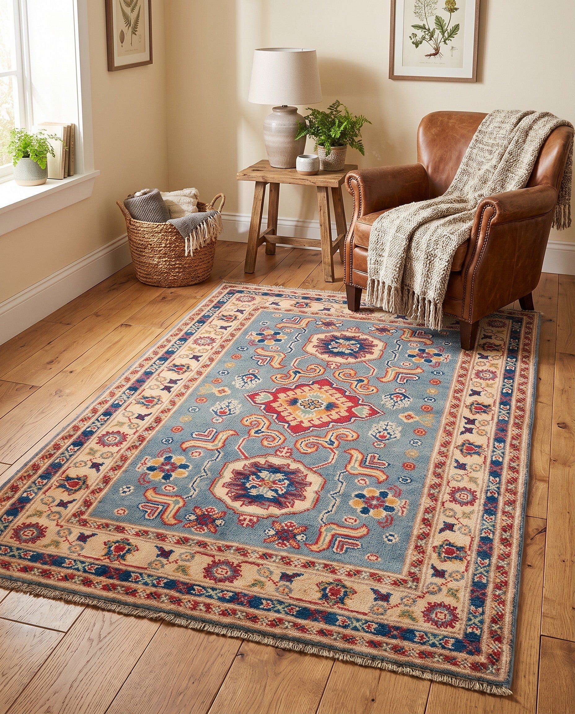 2' 8 x 3' 11 Hand Knotted Kazak Rug