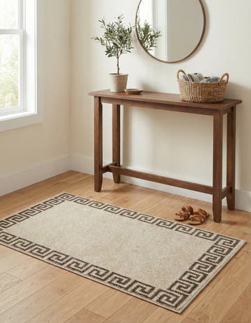 Beige and Brown Hera Rug
