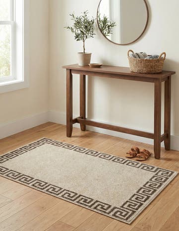 Beige and Brown Hera Rug
