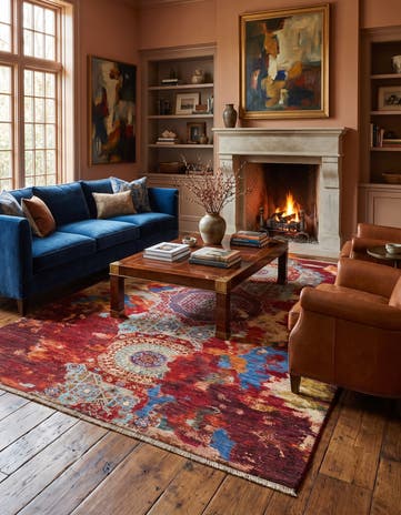 5' 10 x 8' 2 Hand Knotted Mamluk Ziegler Rug