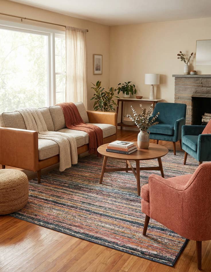 Detail image of 7' 3 x 10' Gemstone Rug