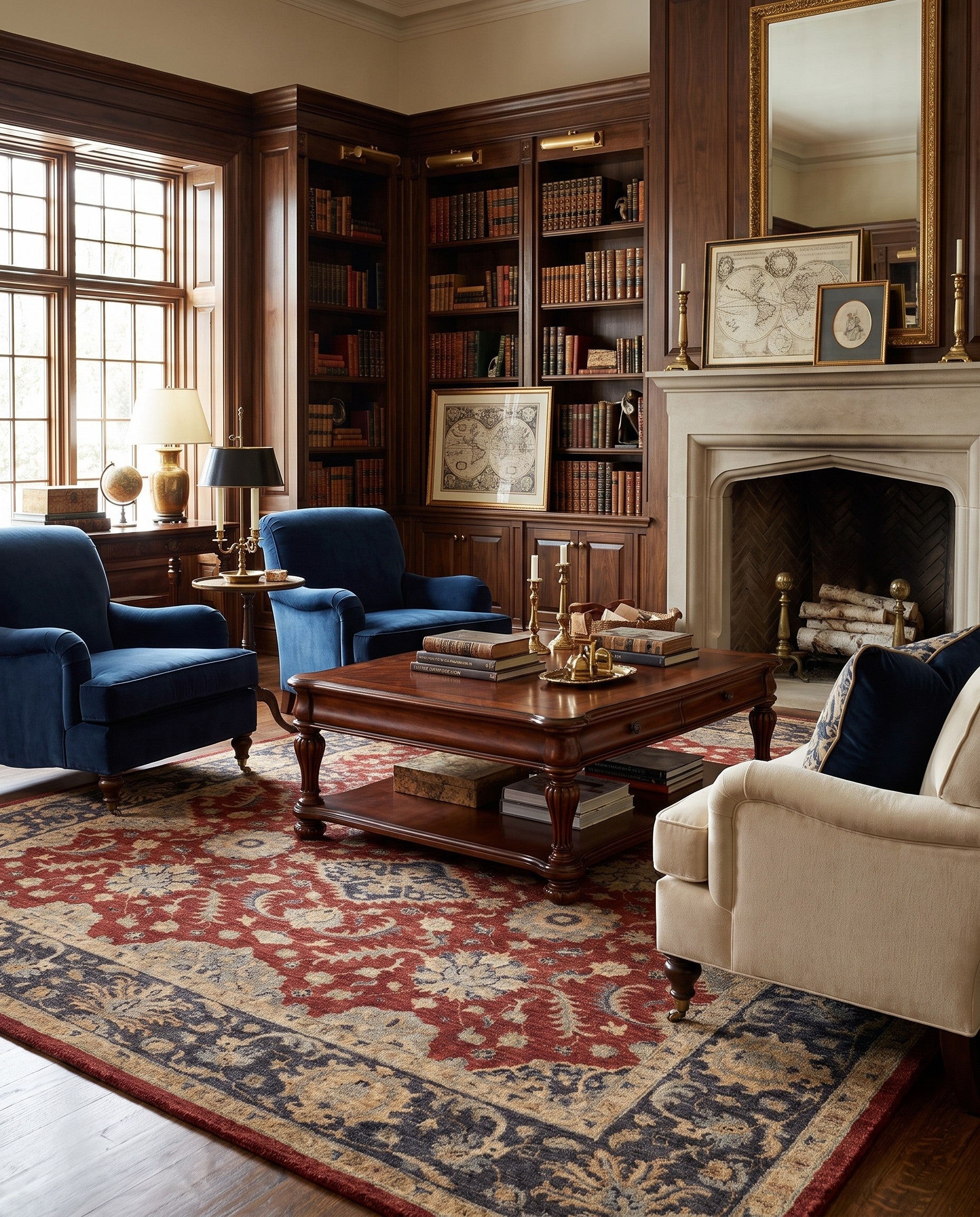 8' 10 x 12' Hand Knotted Ziegler Rug