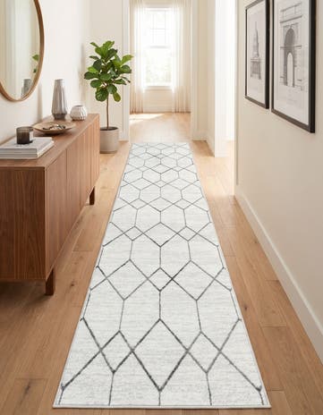 3' x 19' 8 Lattice Trellis Runner Rug