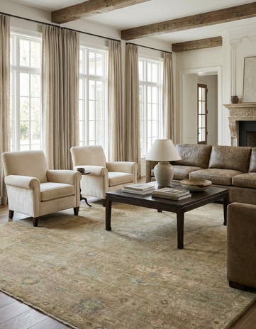 8' 3 x 9' 10 Hand Knotted Oushak Wool Rug