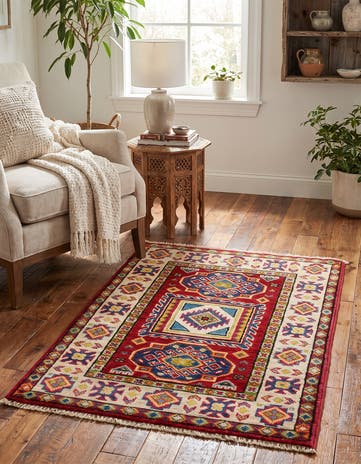 2' 1 x 3' Hand Knotted Kazak Rug