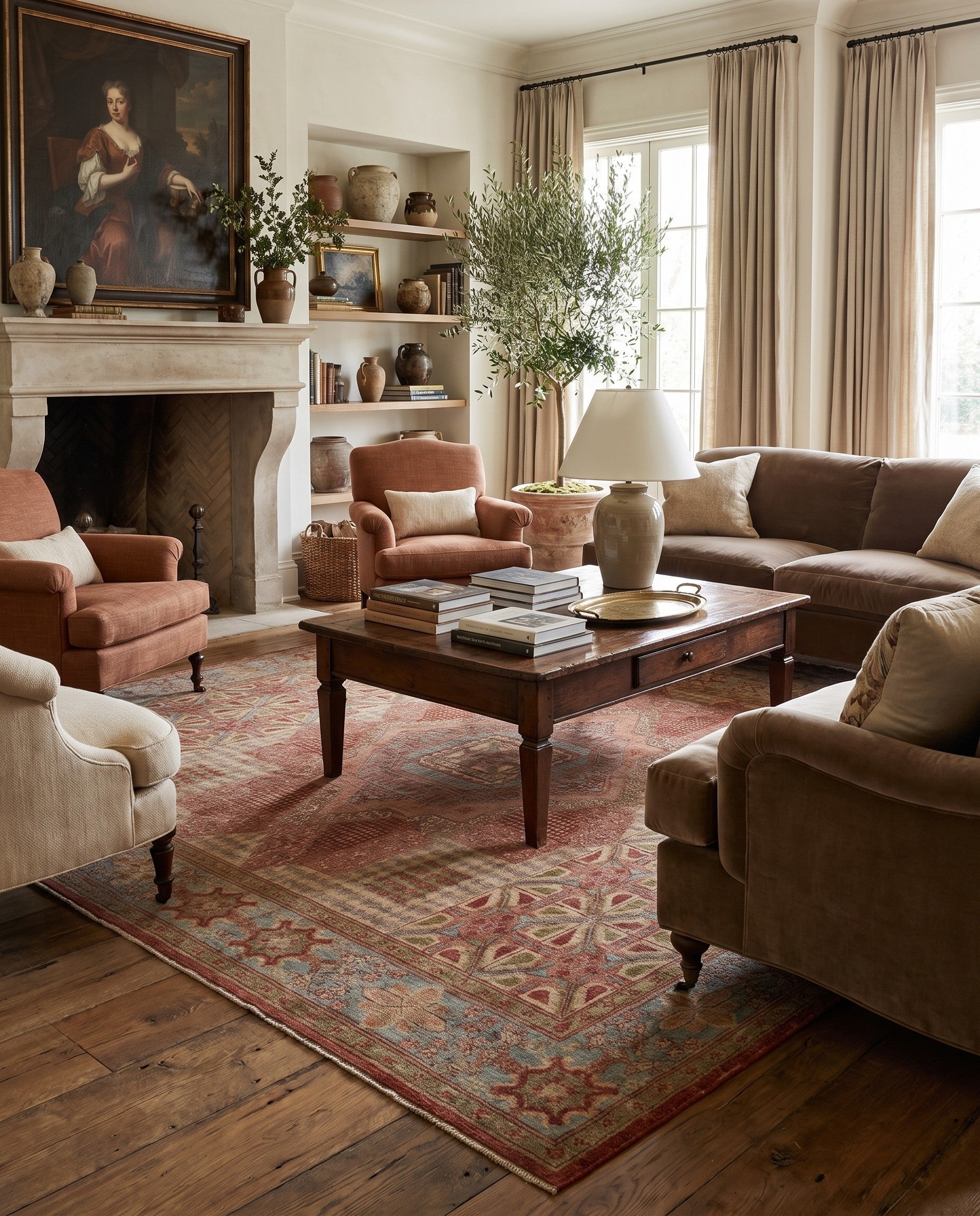 8' 6 x 10' 4 Hand Knotted Ziegler Rug