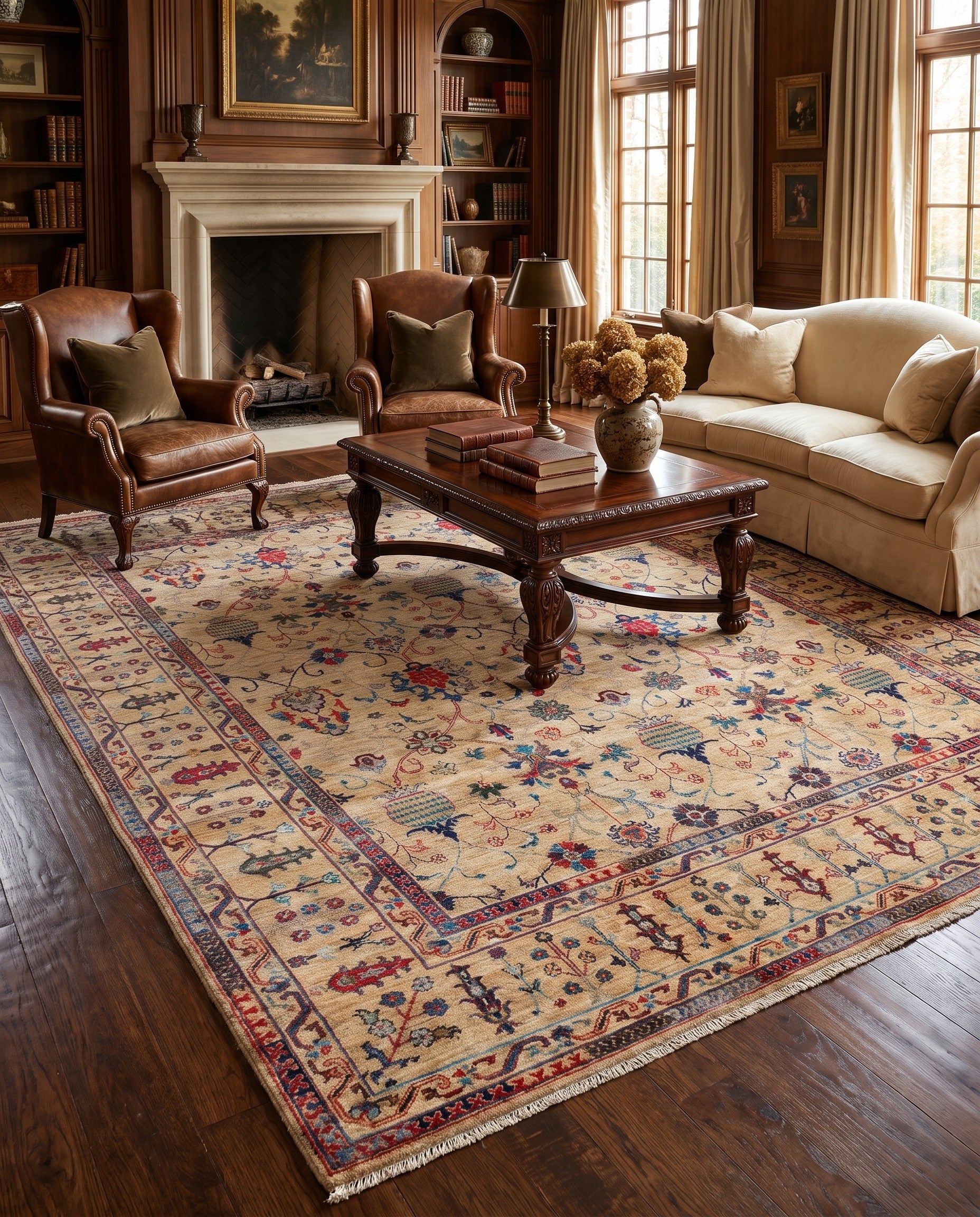 8' x 9' 7 Hand Knotted Ariana Rug