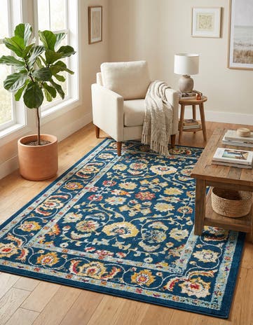 Navy Blue Aurelia Rug