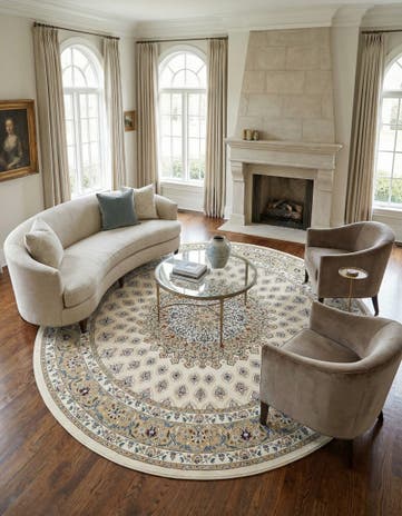 10' x 10' Nain Design Round Rug