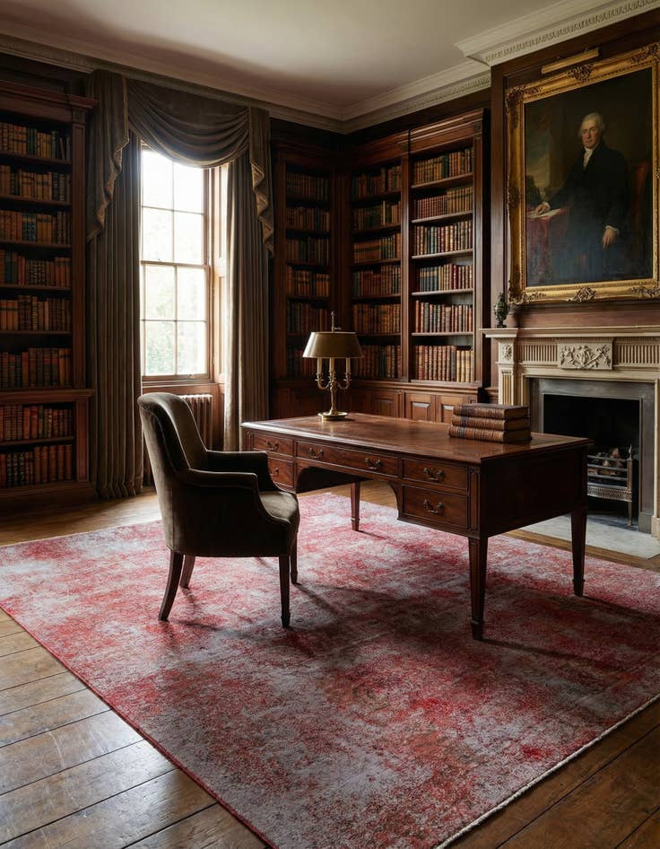 Detail image of 9' 6 x 11' 2 Vintage Royal Wool Square Rug