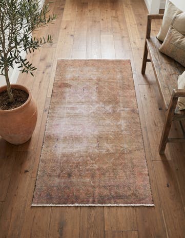 3' 4 x 6' 2 Hand Knotted Ultra Vintage Persian Wool Rug