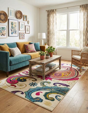 5' x 8' Washable Hyacinth Rug