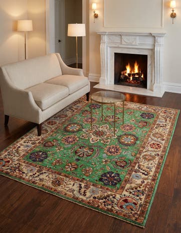5' 2 x 6' 7 Hand Knotted Ariana Ziegler Rug