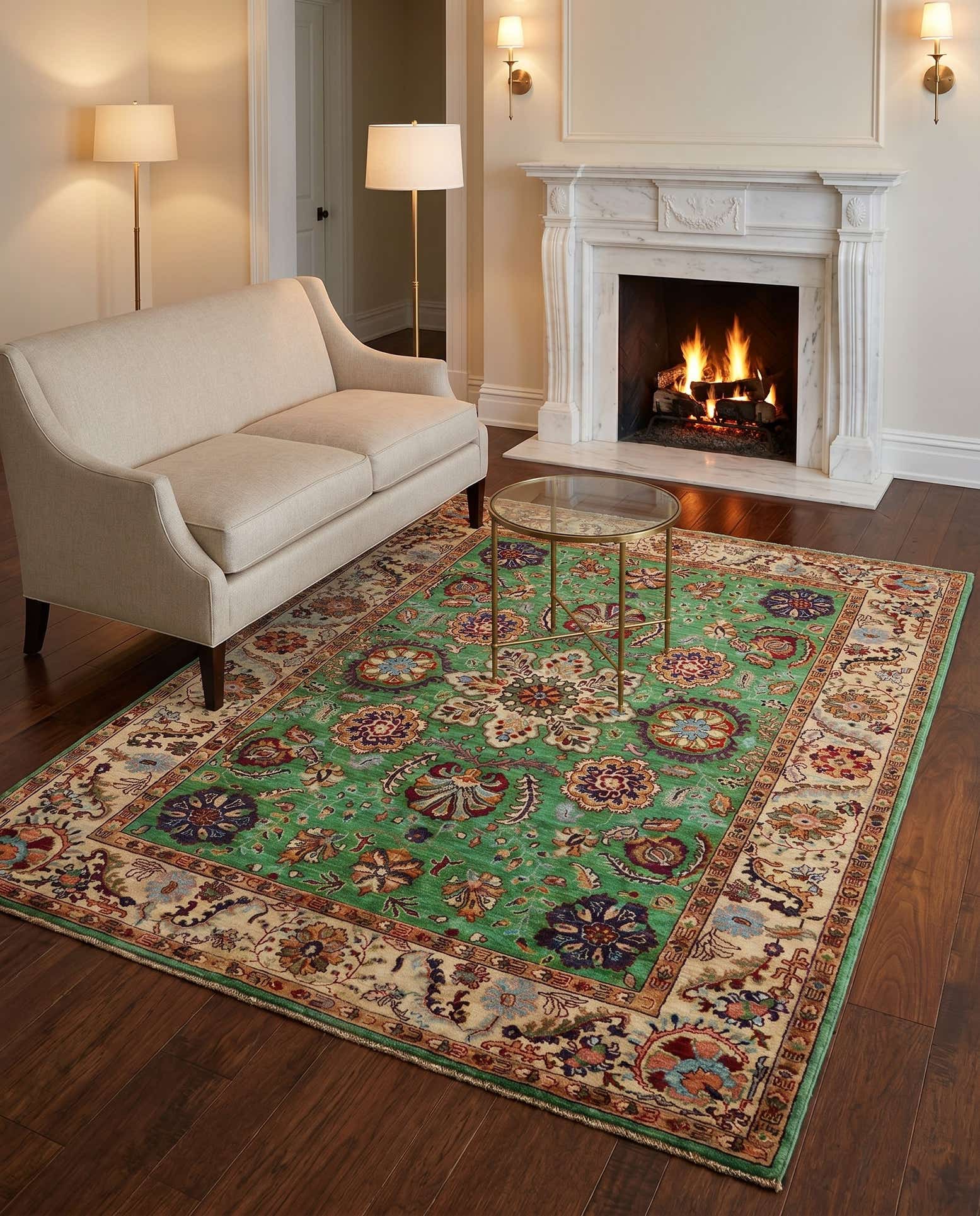 5' 2 x 6' 7 Hand Knotted Ariana Ziegler Rug