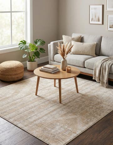 Ivory Oregon Square Rug