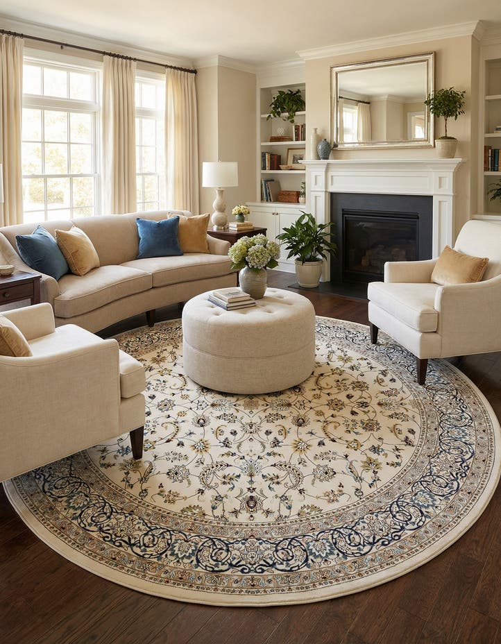10' x 10' Nain Design Round Rug