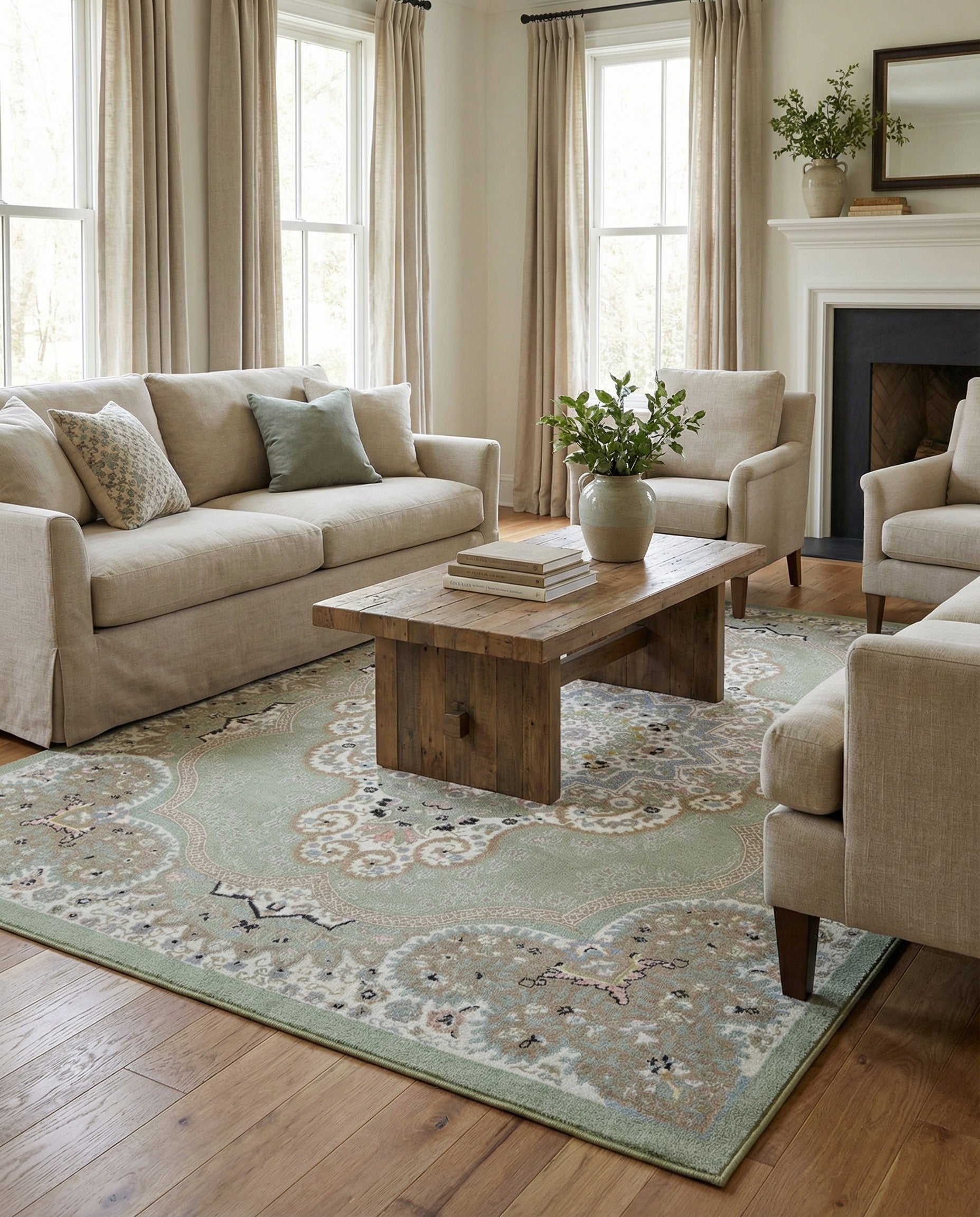 Primary image 7' 10 x 10' Kamala Washable Rug