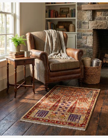 2' x 3' 2 Hand Knotted Ariana Ziegler Rug