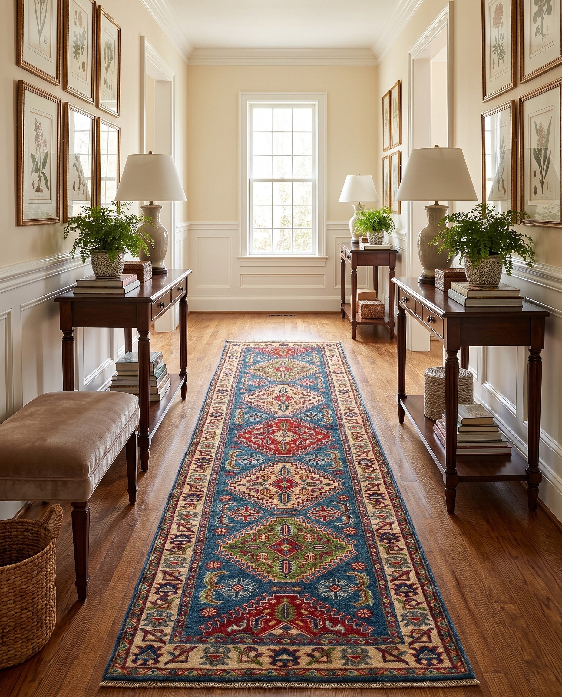 2' 6 x 9' 7 Hand Knotted Kazak Runner Rug