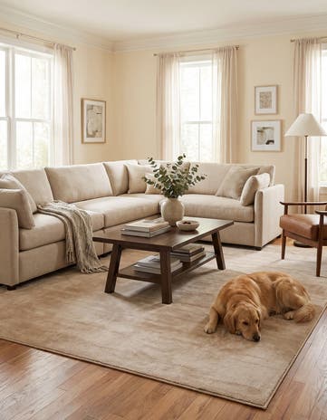 Light Brown Soft Touch Cloud Alfombra