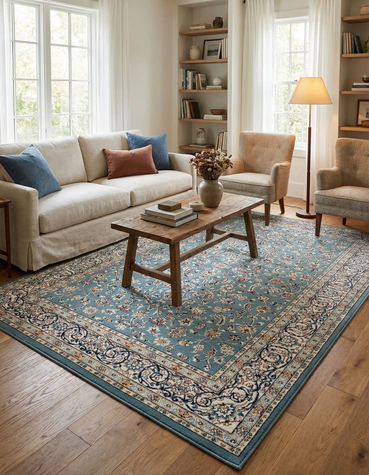 Detail image of 5' 3 x 8' Nain Design Rug