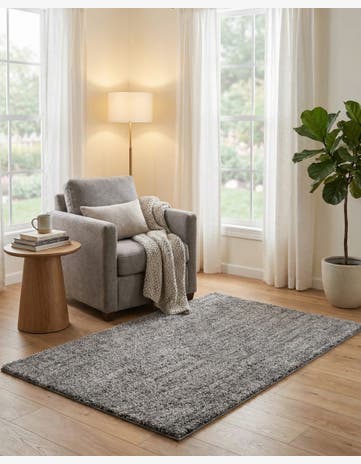 Pepper Gray Jill Zarin Shaggy Chic Rug