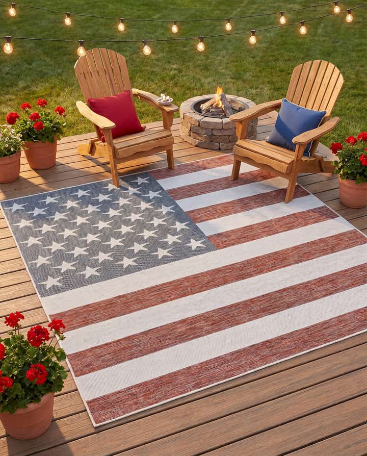 7' 10 x 7' 10 Easy-Clean Jill Zarin Indoor / Outdoor Square Rug
